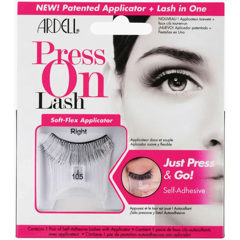 ARDELL - Self-Adhesive Press On Lash #105 Black - 1 Pair of Lashes