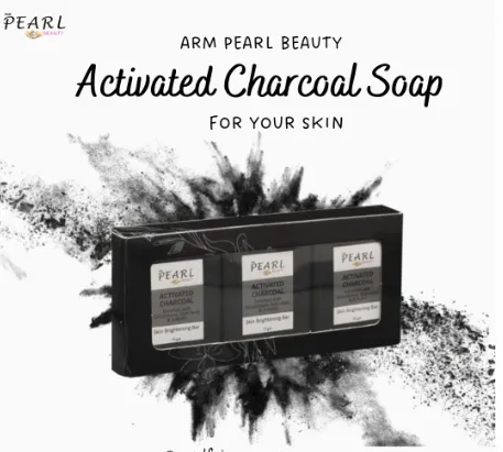 ARM Pearl Beauty Beauty Whitening Soap with Charcoal With Tea Tree   Lavender