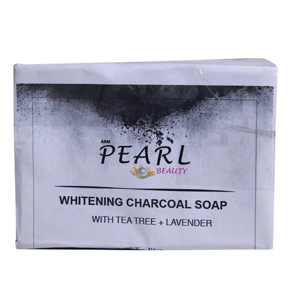 ARM Pearl Beauty Beauty Whitening Soap with Charcoal With Tea Tree   Lavender