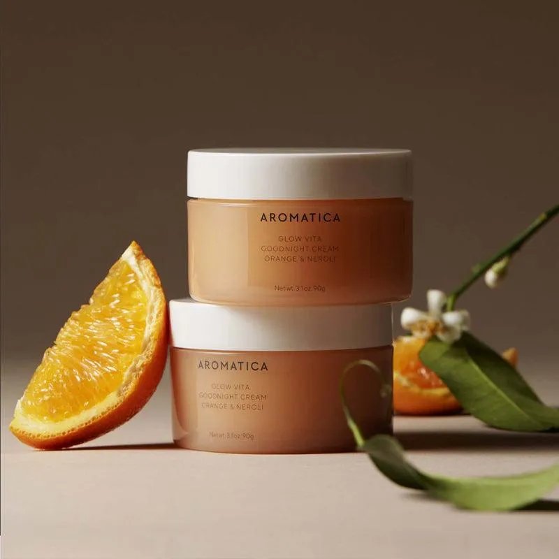 [AROMATICA] Glow Vita Goodnight Cream Orange & Neroli 90g