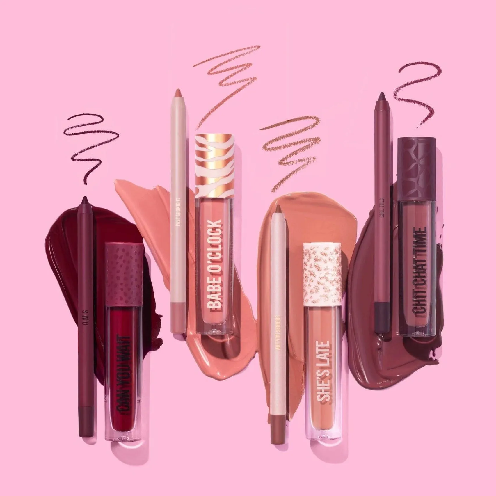 Availabilippy 4 Colors Lip Kits (4 units)