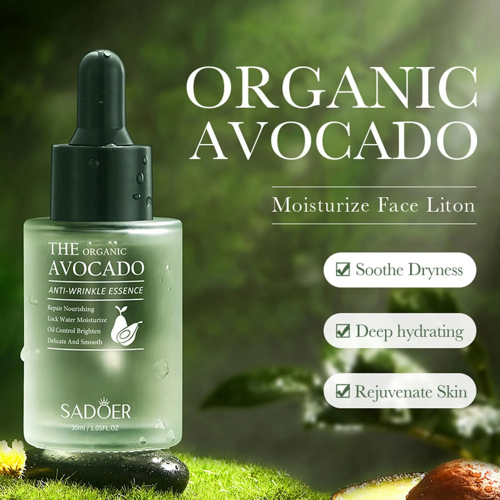 Avocado Skincare Set, 6-In-1 Skincare Gift Set For Teenage Girls - Cleanser, Serum, Face & Eye Cream, Toner, Lip Balm, Facial Kit Anti-Aging Skin Care Kit For Women, Face Care Set Birthday Gifts