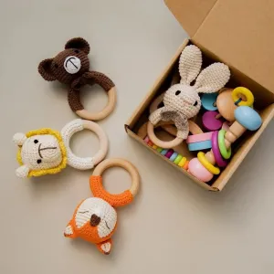 Baby Animal Rattle Gift Sets