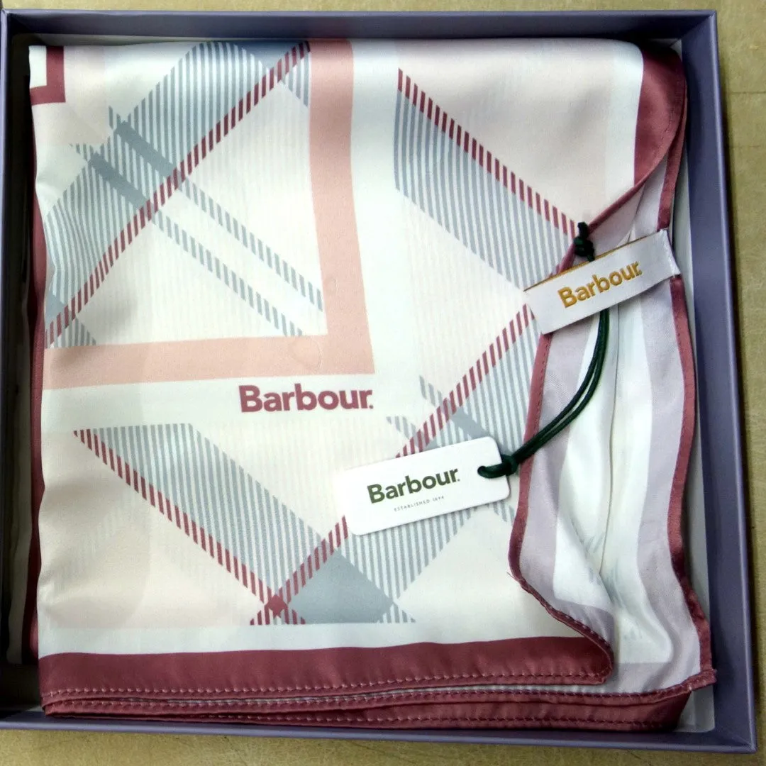 Barbour Ladies tartan printed Square LGS0068GY31