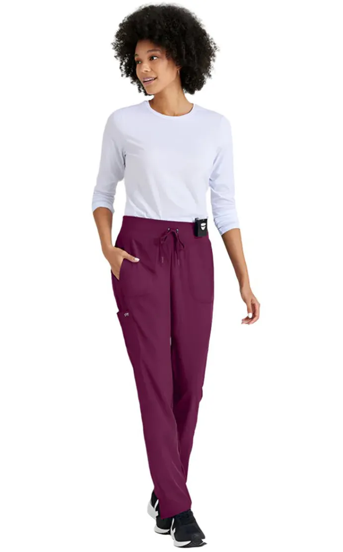 Barco One™ by Barco Uplift 5-Pocket Mid-Rise Tapered Leg Scrub Pant-Tall