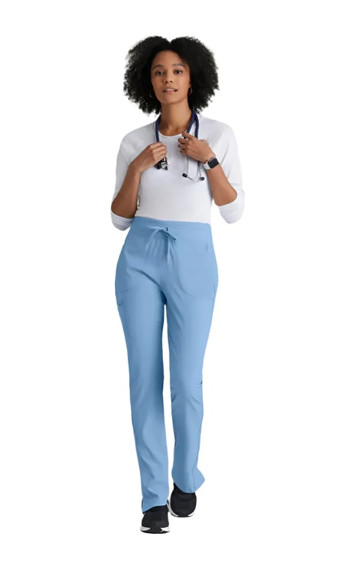 Barco One™ by Barco Uplift 5-Pocket Mid-Rise Tapered Leg Scrub Pant-Tall