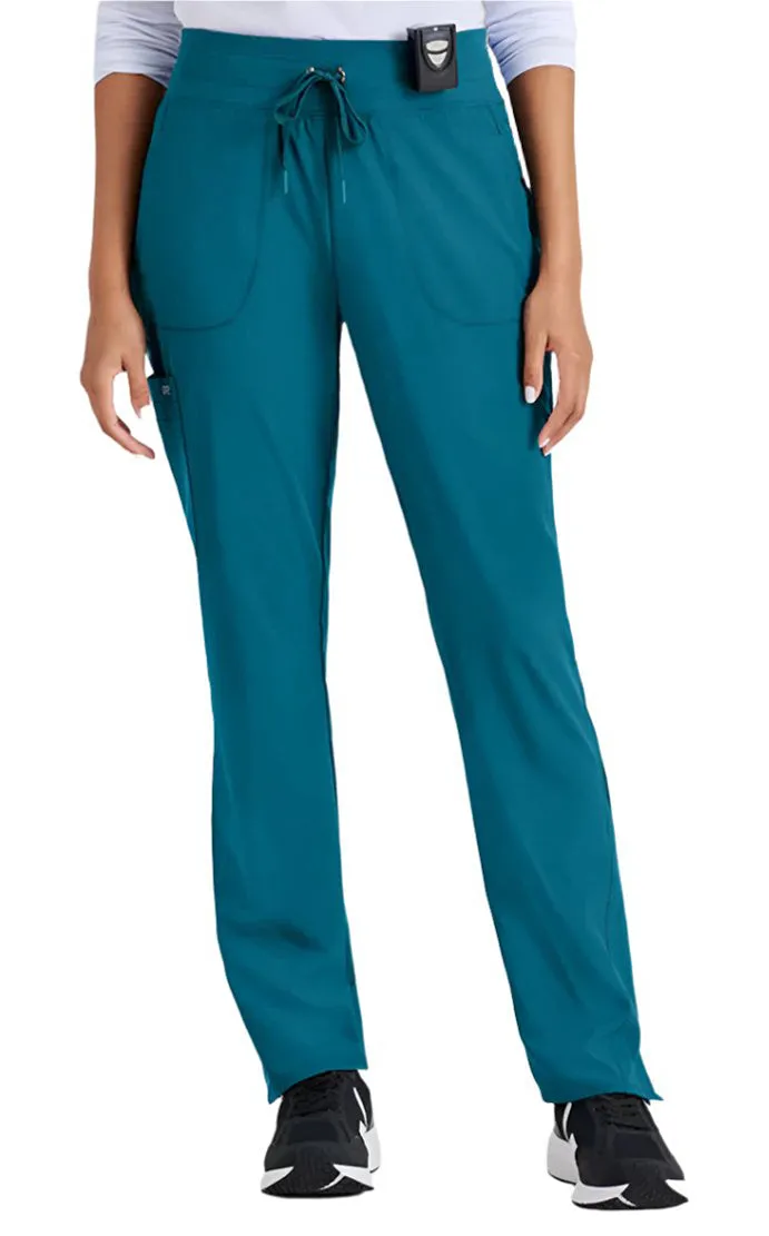 Barco One™ by Barco Uplift 5-Pocket Mid-Rise Tapered Leg Scrub Pant-Tall