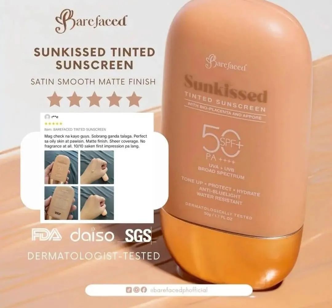 Barefaced - Sunkissed Tinted Sunscreen SPF 50 PA    - 50g