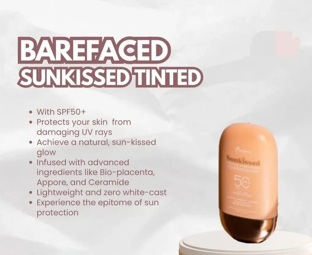 Barefaced - Sunkissed Tinted Sunscreen SPF 50 PA    - 50g