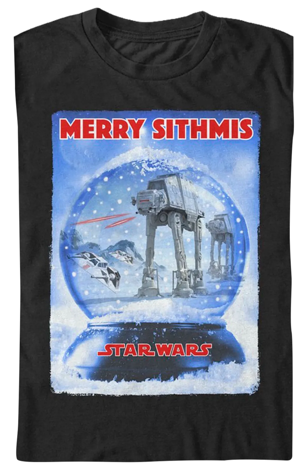 Battle of Hoth Snow Globe Star Wars T-Shirt