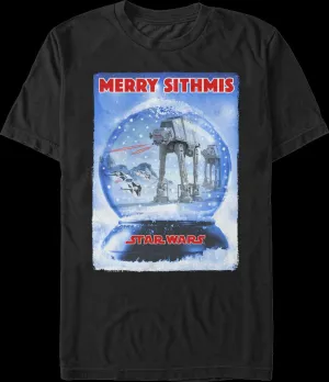 Battle of Hoth Snow Globe Star Wars T-Shirt