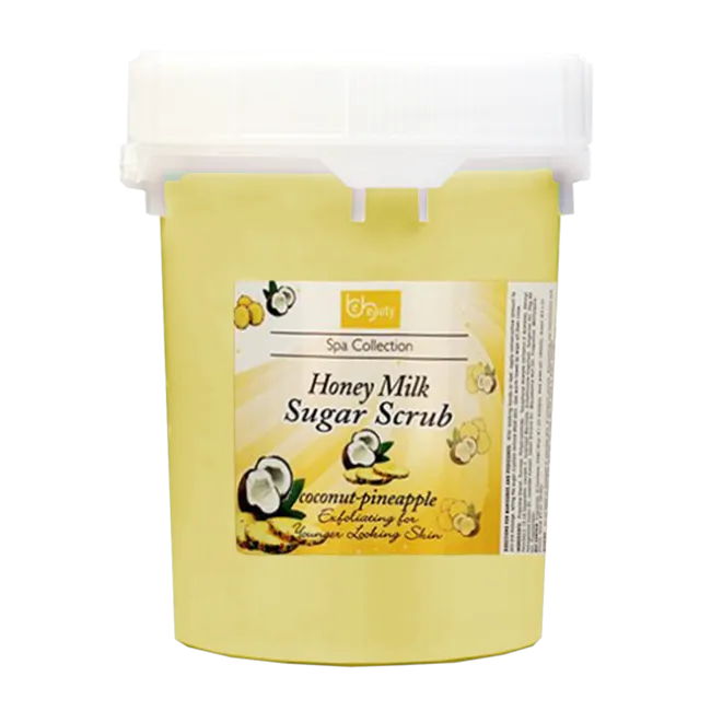 Be Beauty Spa Collection, Honey Organic Sugar Scrub, CSC2116G5, Coconut & Pineapple, 5Gallon