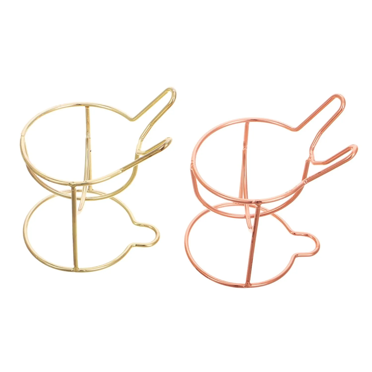 Beaupretty 2pcs Makeup Sponge Holder Chic Metal Stand for Beauty Eggs Compact Storage Rack for Vanity Portable Organizer for Powder Puff and Makeup Tools Stylish and Space Efficient
