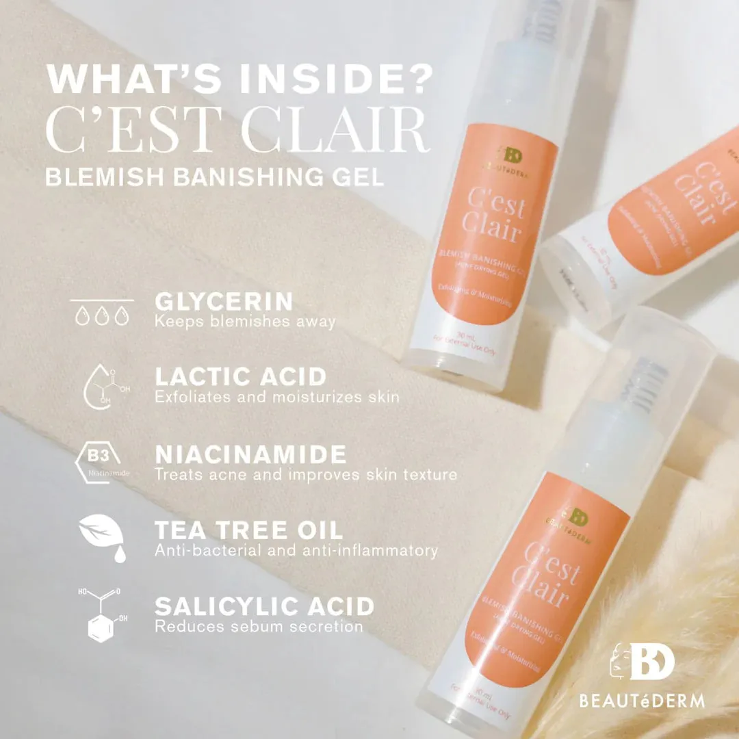 Beautederm - C’est Clair - Blemish Banishing Gel - Acme Drying Gel 30 ml
