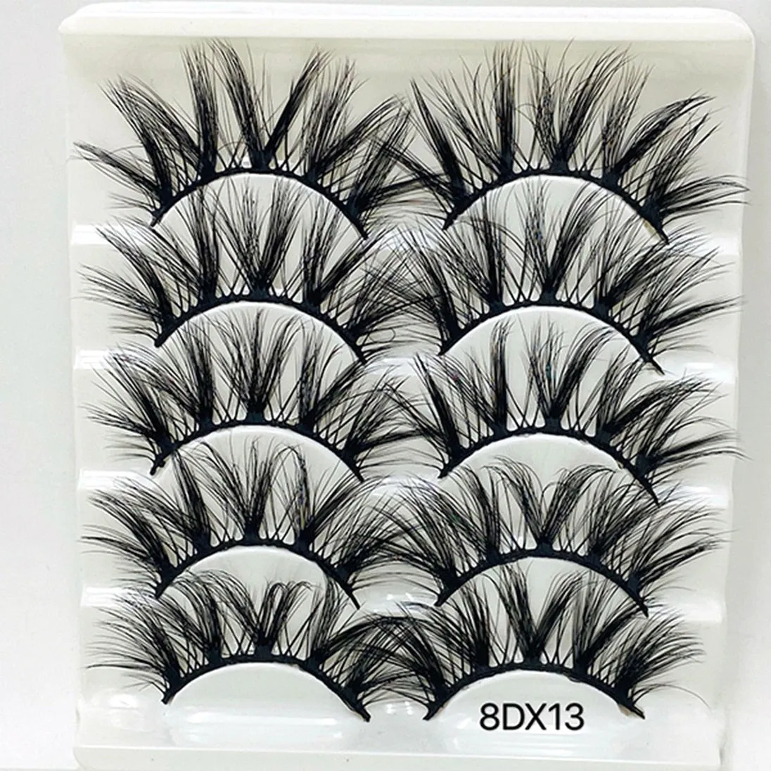 Beauty 8 pairs mink eyelashes 3D dramatic false eyelashes