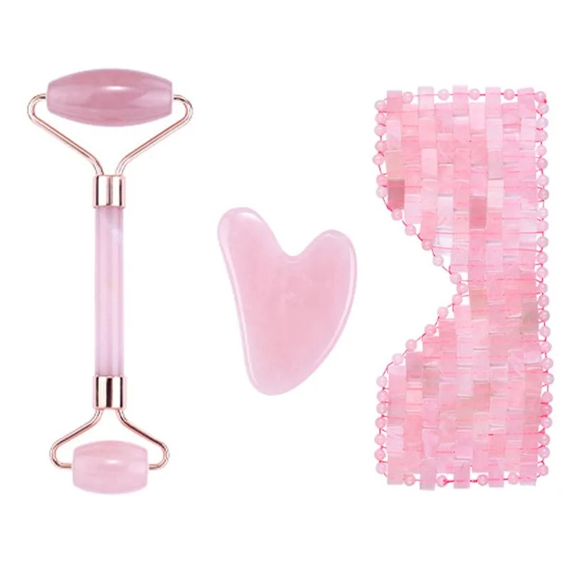 Beauty Natural Jade Eye Mask Rose Quartz Jade Eye Mask Facial Massager