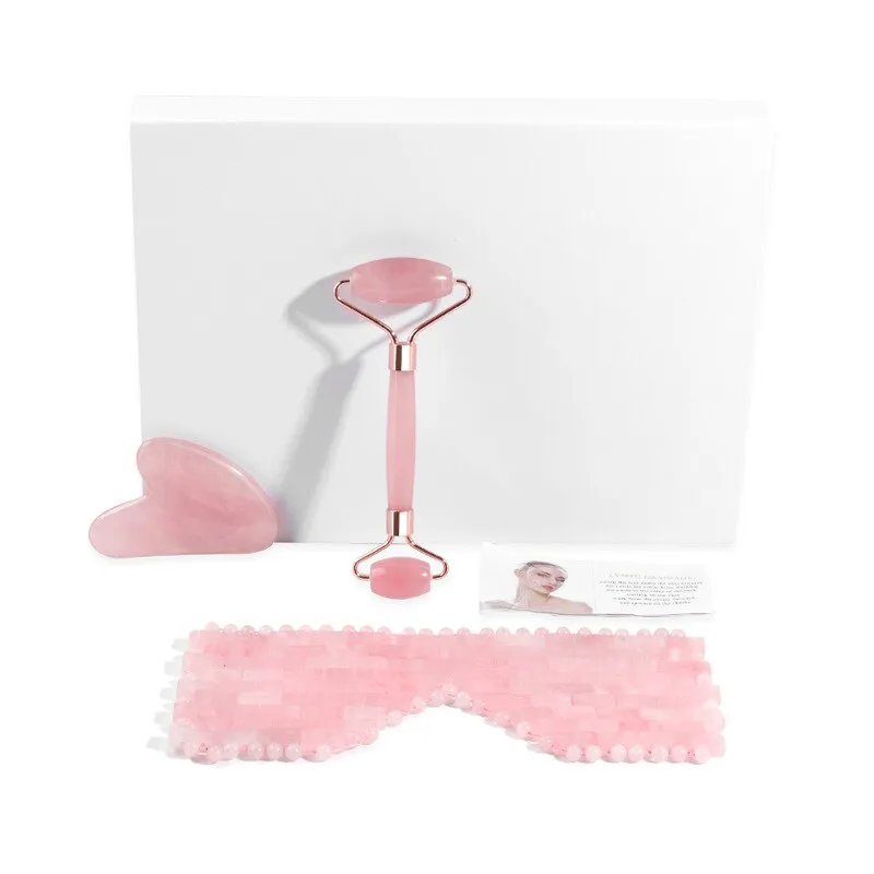 Beauty Natural Jade Eye Mask Rose Quartz Jade Eye Mask Facial Massager