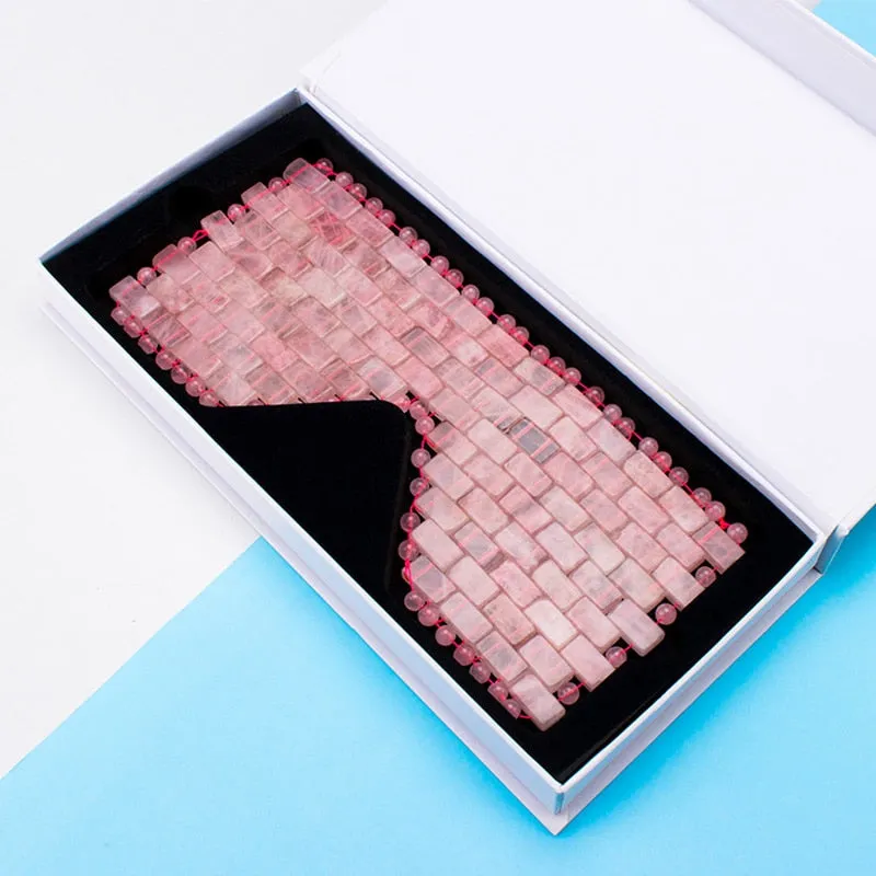 Beauty Natural Jade Eye Mask Rose Quartz Jade Eye Mask Facial Massager
