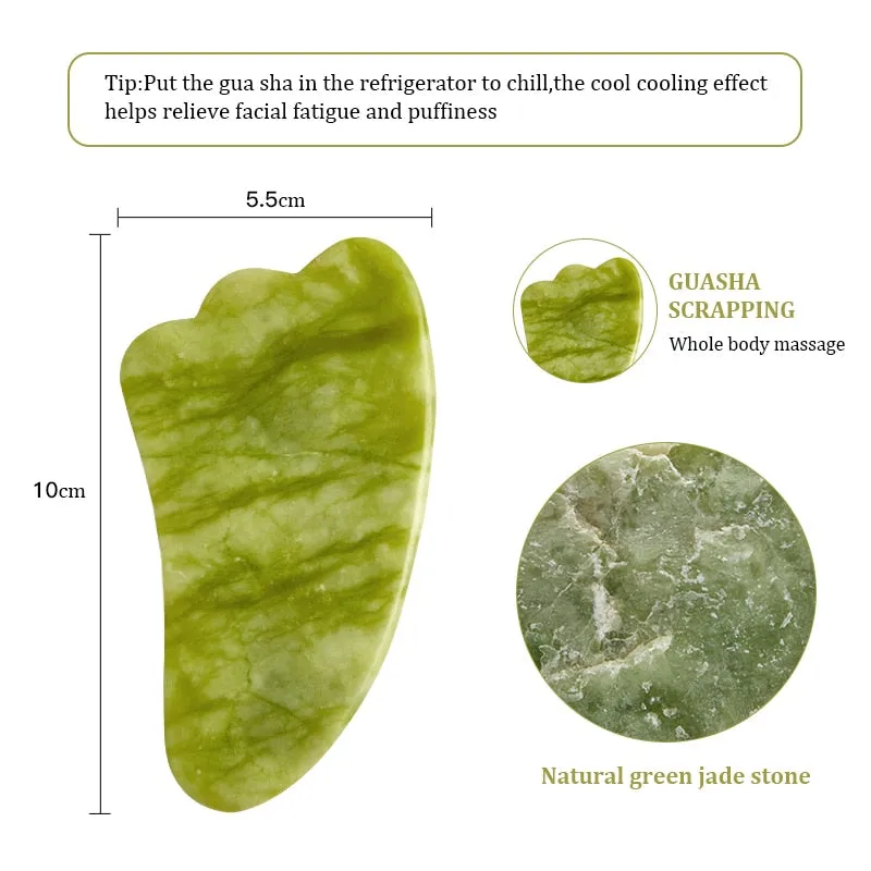 Beauty Natural Rose Jade Gua Sha Gouache Scraper Massager