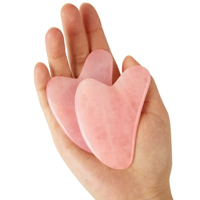 Beauty Natural Rose Jade Gua Sha Gouache Scraper Massager