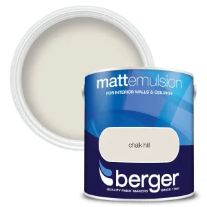 Berger Walls & Ceilings Matt Emulsion Paint | Chalk Hill