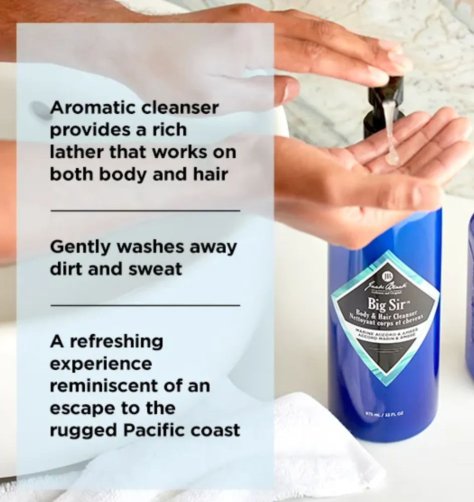 Big Sir Hair & Body Cleanser 33 oz.