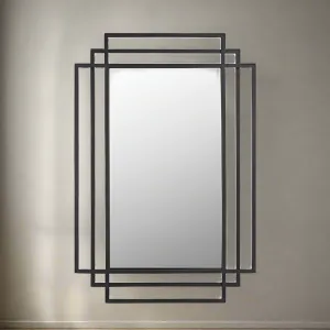 Black Triple Frame Mirror 91