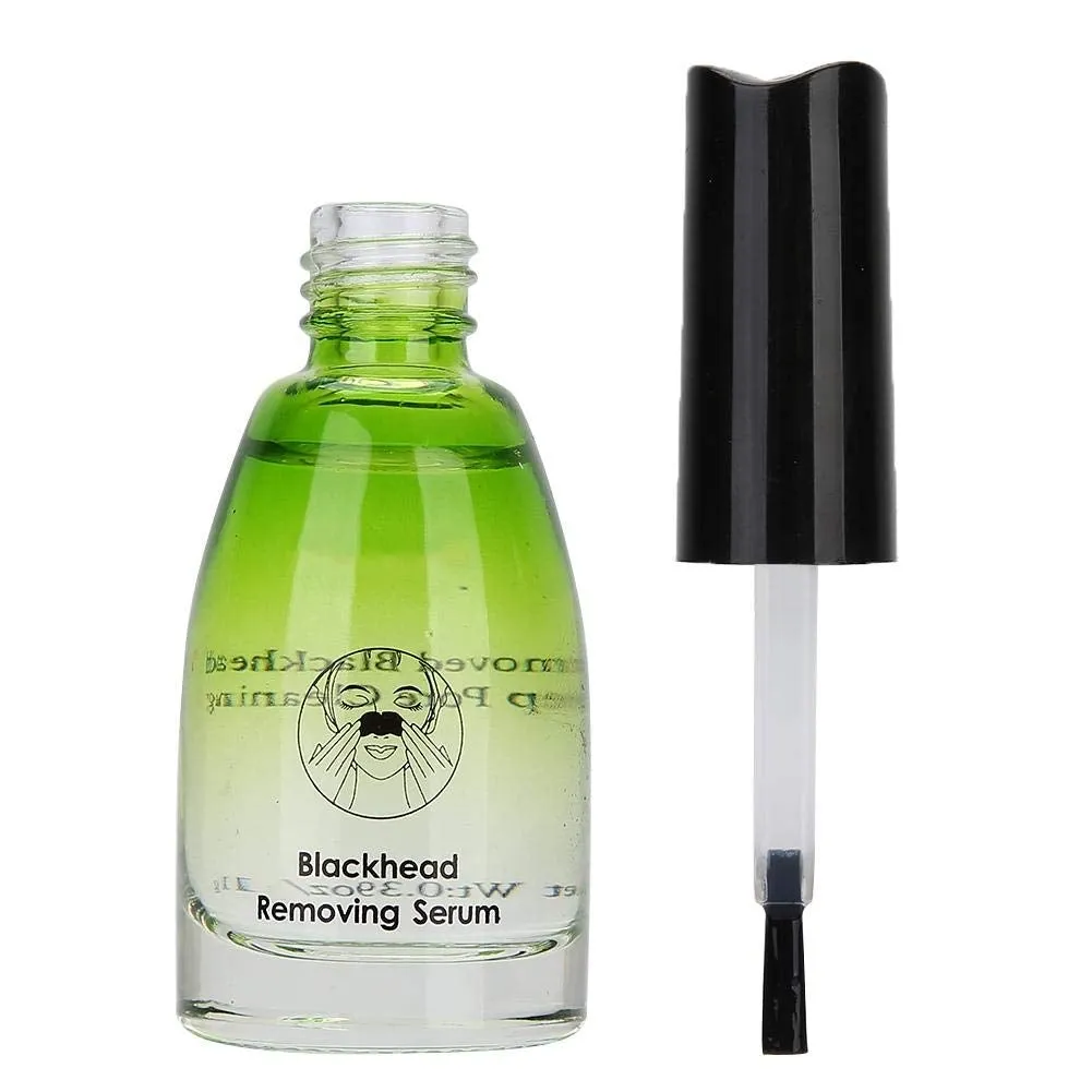 Blackhead Removing Serum, Purify Pores Blackhead Export Liquid with Blackhead Removing Paper,Deep Pore Cleaning Tool Face Skin Care 11g