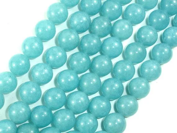 Blue Sponge Quartz Beads, Round, 12mm