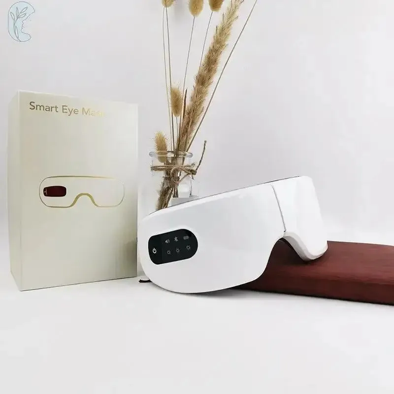 Bluetooth Music Eye Massager with Heat Compression, 180° Foldable Design, and Multiple Modes
