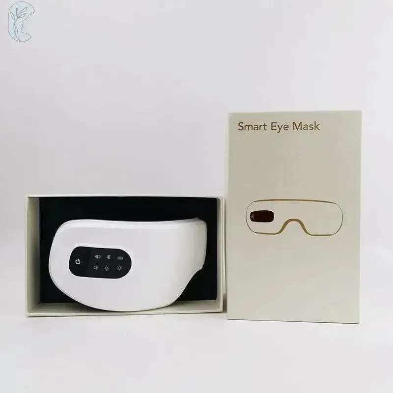 Bluetooth Music Eye Massager with Heat Compression, 180° Foldable Design, and Multiple Modes