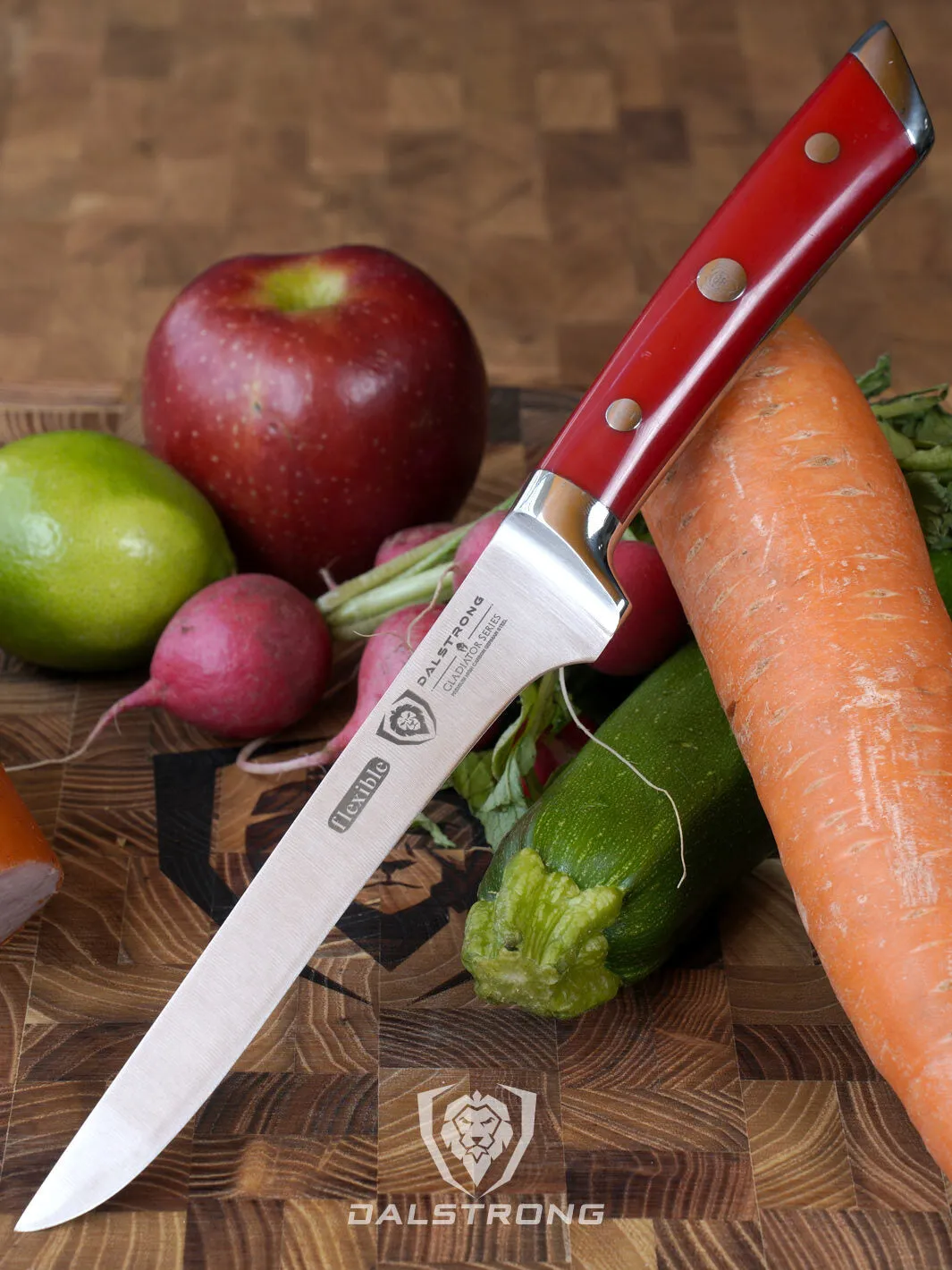 Boning Knife 6" | Crimson Red ABS Handle | Gladiator Series | NSF Certified | Dalstrong ©