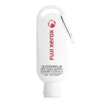 BRANDED SUNSCREEN SPF 50  AUSTRALIAN MADE CARABINER - 60ML