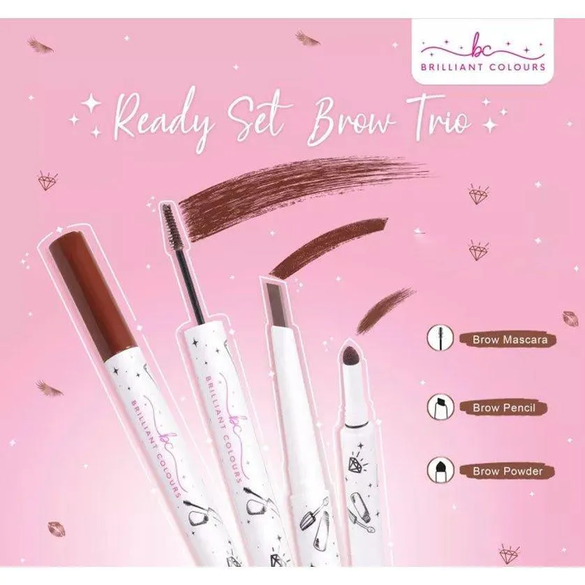 Brilliant Skin Colours Ready Set Eye Brow Trio - 1.84g (Fearless)