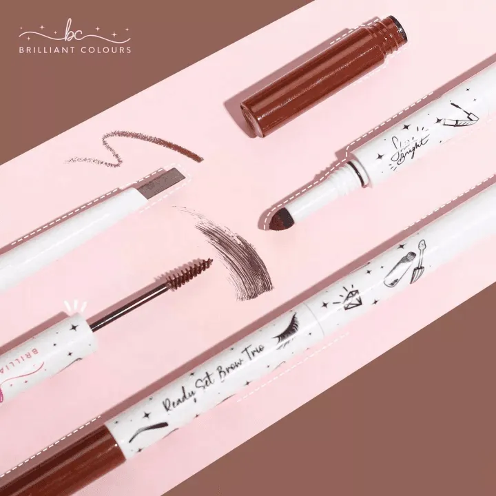Brilliant Skin Colours Ready Set Eye Brow Trio - 1.84g (Fearless)