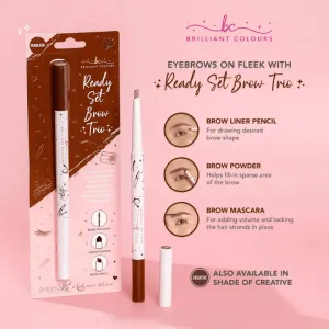 Brilliant Skin Colours Ready Set Eye Brow Trio - 1.84g (Fearless)