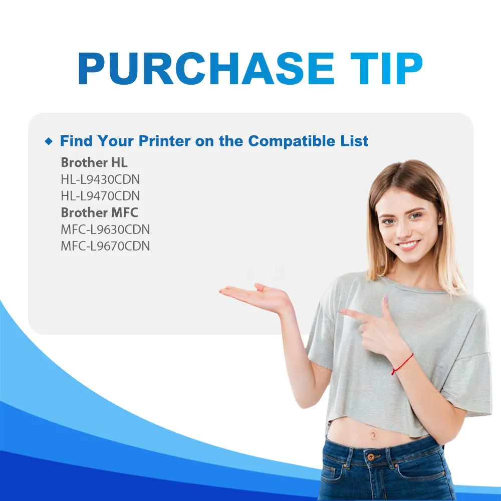 Brother TN815BK Black Toner Cartridge Replacement-With Chip