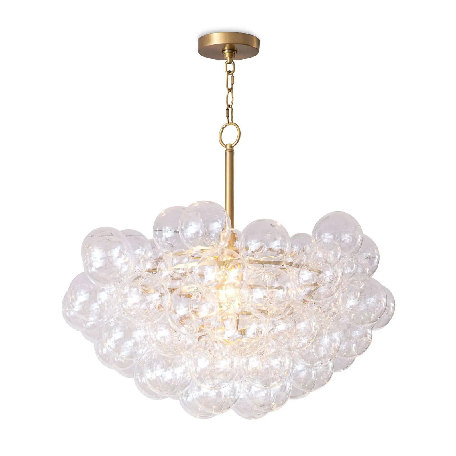 Bubbles Chandelier (Natural Brass)