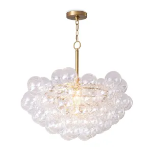 Bubbles Chandelier (Natural Brass)