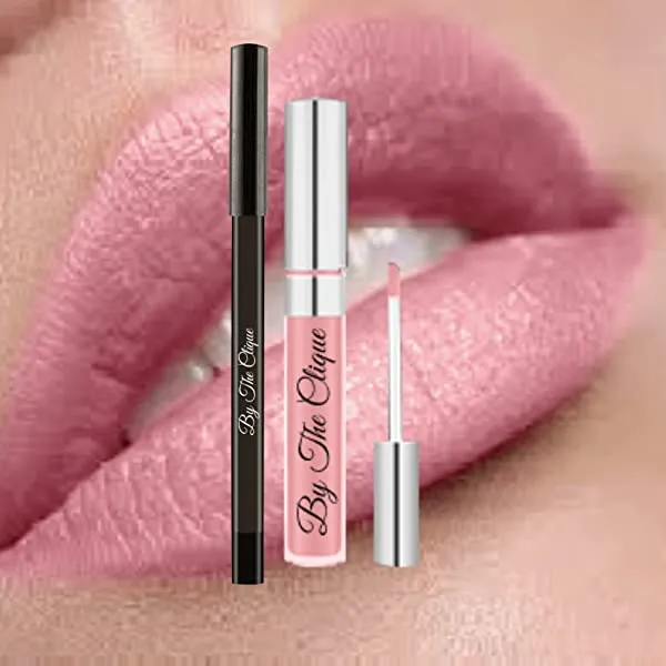 By The Clique Premium Matte Lip Kit | Light Pink Lipstick and Liner Set | Blushing Bride