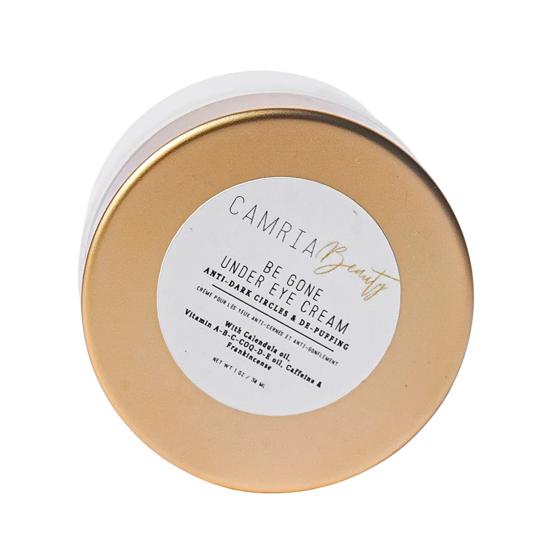 Camria Beauty | Be Gone Under Eye Cream (Anti-Dark Circles & De-Puffing) | 3.8oz