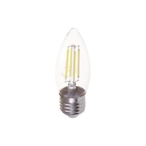Candle 4W ES & E27 Globes Daylight Clear Dimmable LED Filament