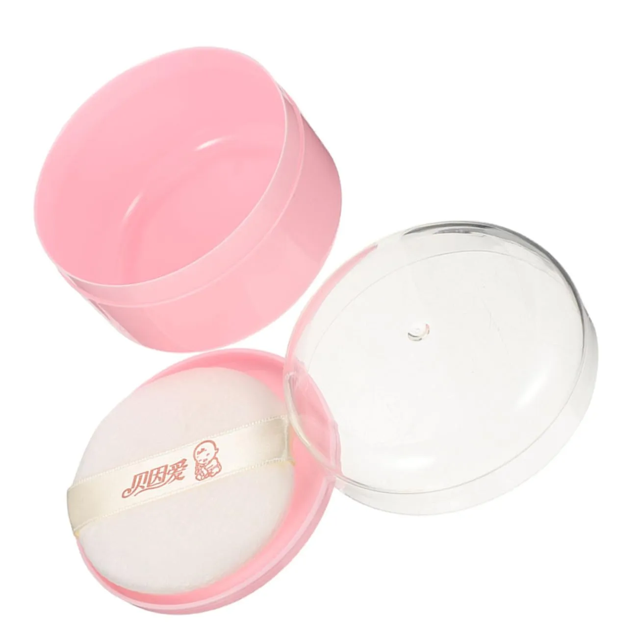 CANIGHT Small Powder Puff Case Portable Loose Powder Container for Travel Easy to Use