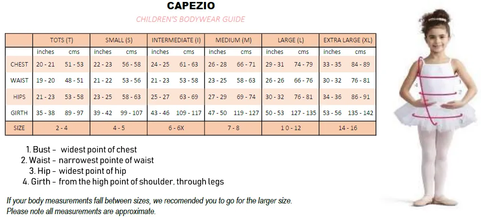 CAPEZIO 11311C GIRLS BACK KEYHOLE PUFF SLEEVE LEOTARD