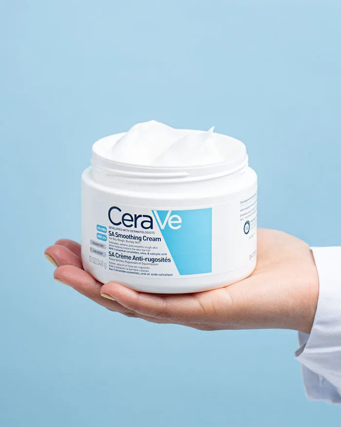 CeraVae SA Smoothing Cream Pot WITH HYALURONIC ACID & CERAMIDES 340 Gram