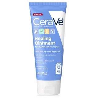 CeraVe Diaper Rash Cream | Baby Healing Ointment for Extra Dry, Cracked Skin | Diaper Cream with Ceramides & Vitamin E | Lanolin, Fragrance, Paraben, Dye, Phthalates & Sulfate Free | 3 Ounce