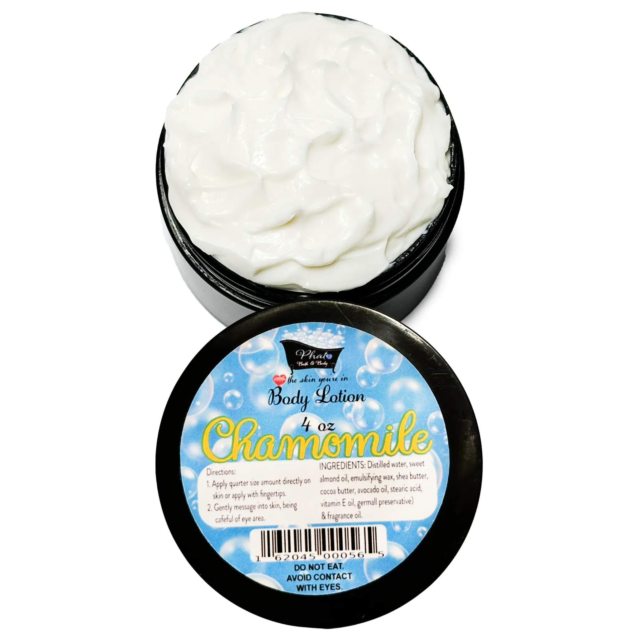 Chamomile Organic Moisturizing Body Lotion Shea Cocoa Butter 4 oz