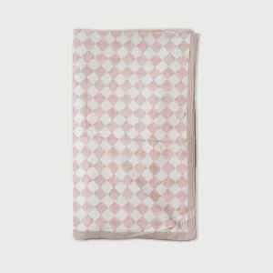 Checker Blush Linen Bedspread by Sanctuary Living