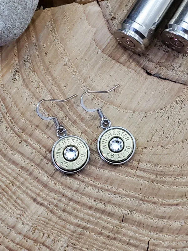 Classic Stainless Bullet Earrings - 12mm Diameter Bezels