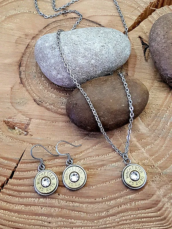 Classic Stainless Bullet Earrings - 12mm Diameter Bezels